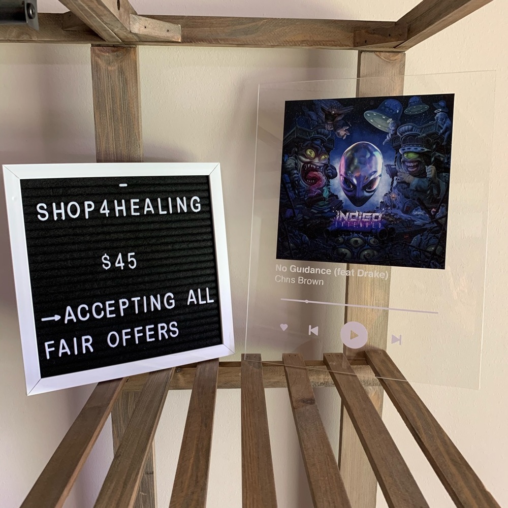 Acrylic Song Plaque ✵ Chris Brown No Guidance